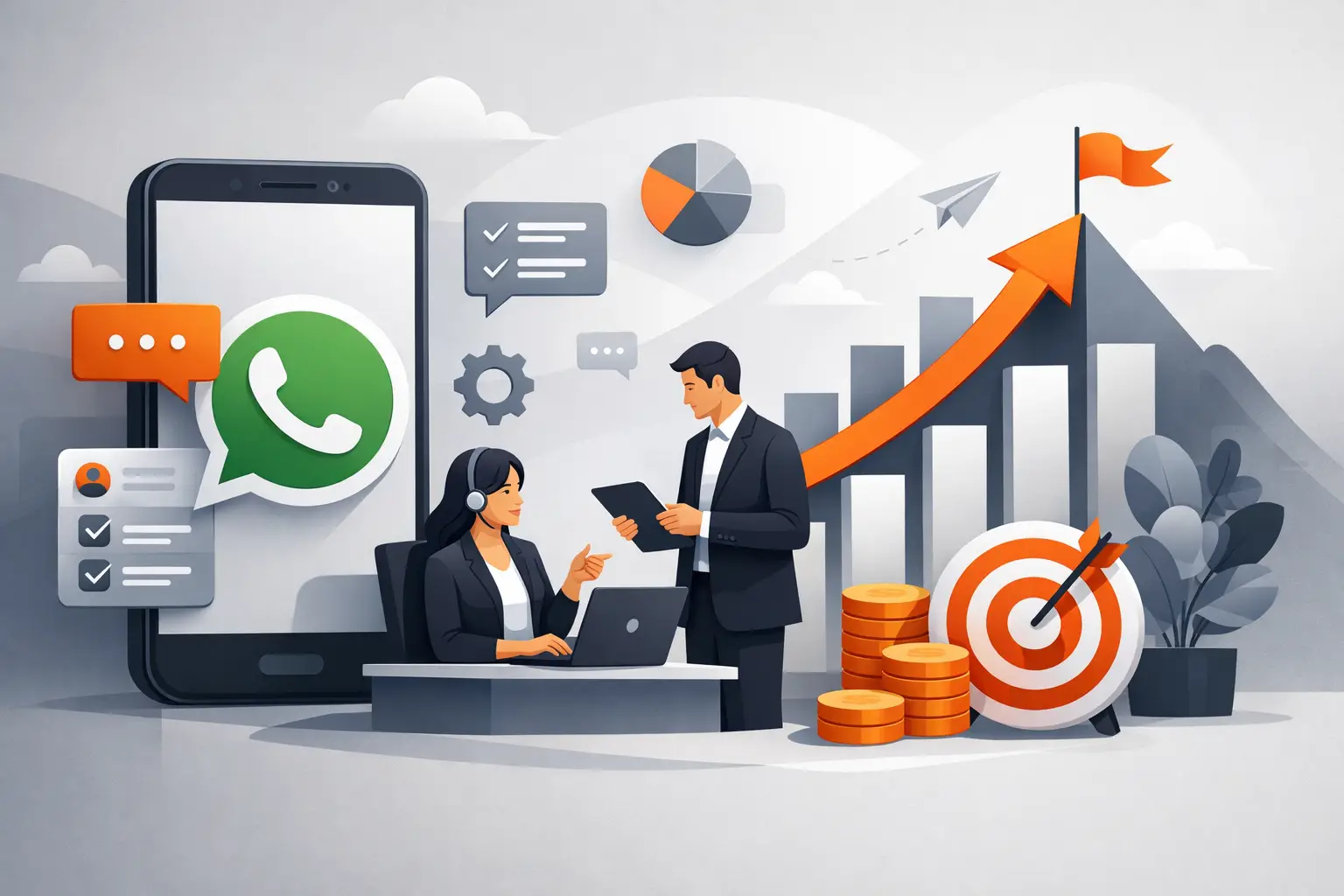 Guia de operação no WhatsApp para escalar